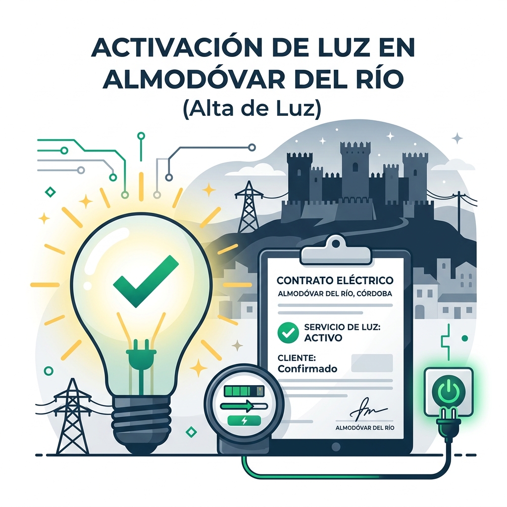 Dar de alta la luz en Almodóvar del Río (Córdoba): guía completa 2026